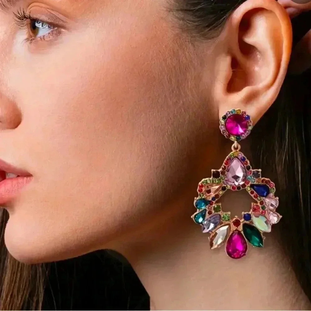 Multicolor Statement Earrings